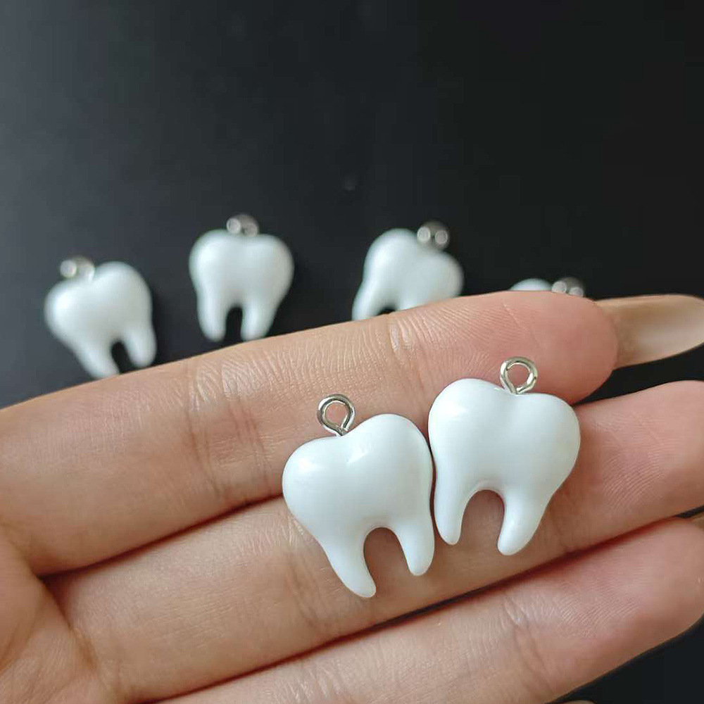 10pcs Cute White Teeth Resin P - Resin Art Kits For Adults recension och pris