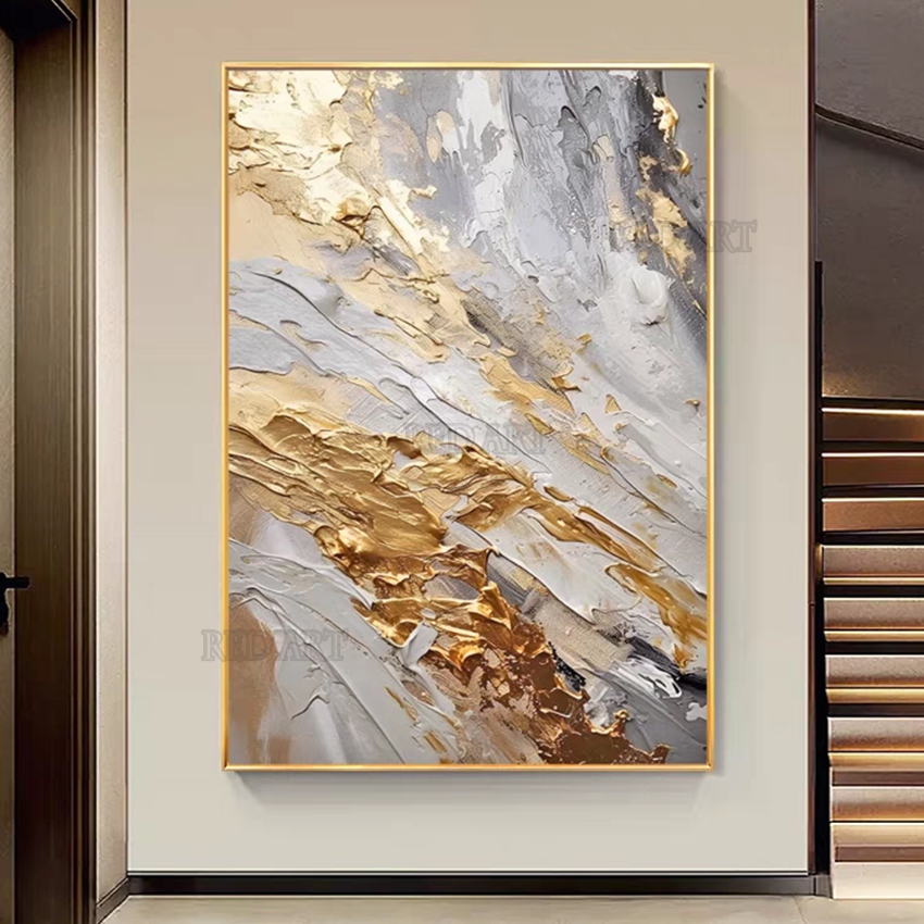 Large Size Contemporary Abstra - Resin Art On Canvas recension och pris