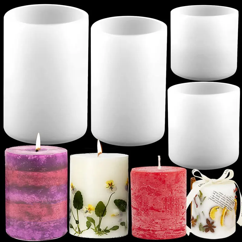 Cylinder Silicone Candle Molds - Resin Art Clay recension och pris